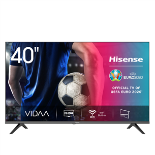 Hisense LED FHD, 40", sānu statīvs, melna - Televizors