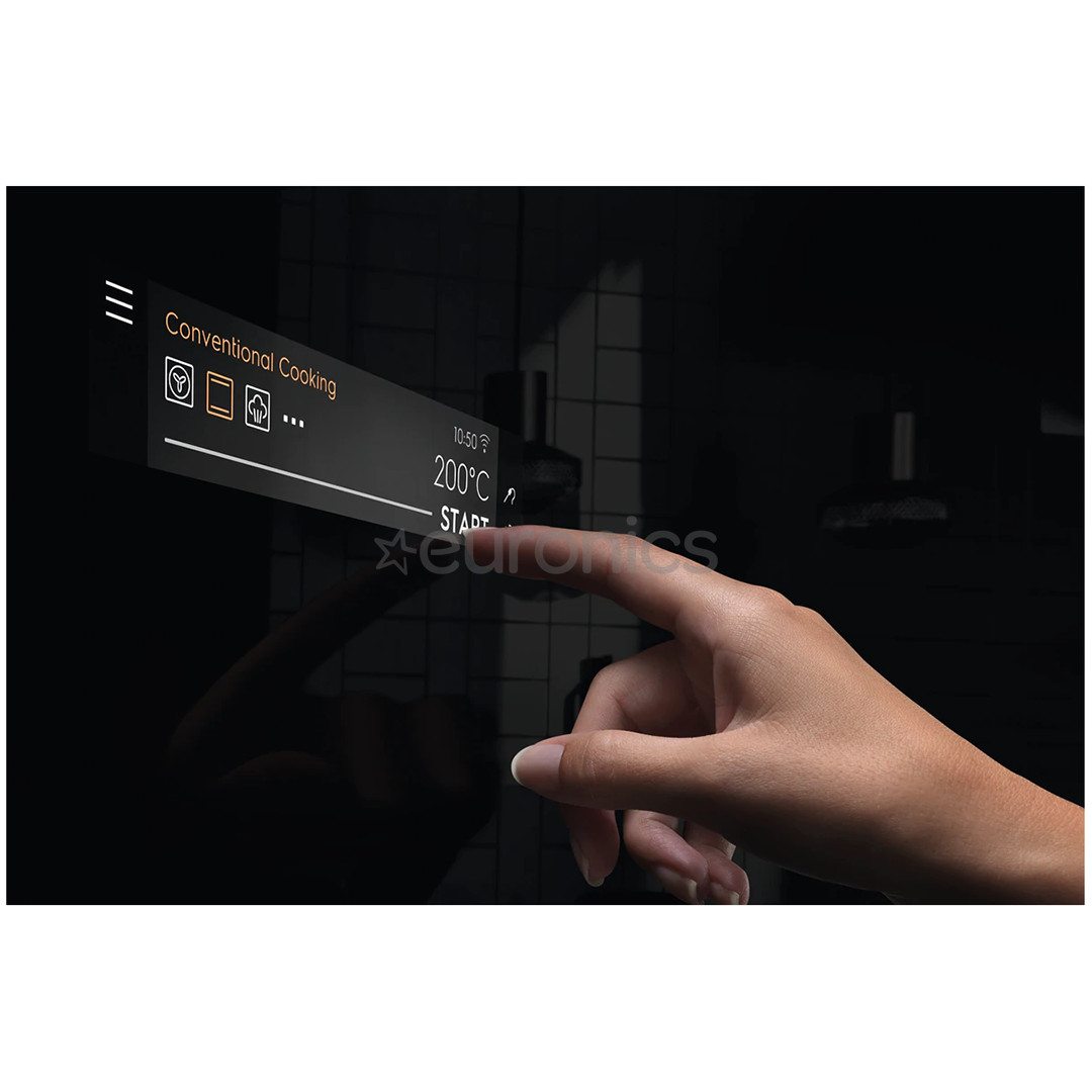 Electrolux, 70 L, melna/nerūsējošā tērauda - Iebūvējamā tvaika elektriskā cepeškrāsns