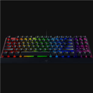 Razer BlackWidow V3 Tenkeyless, Green Switch, US, mehāniskā, melna - Klaviatūra