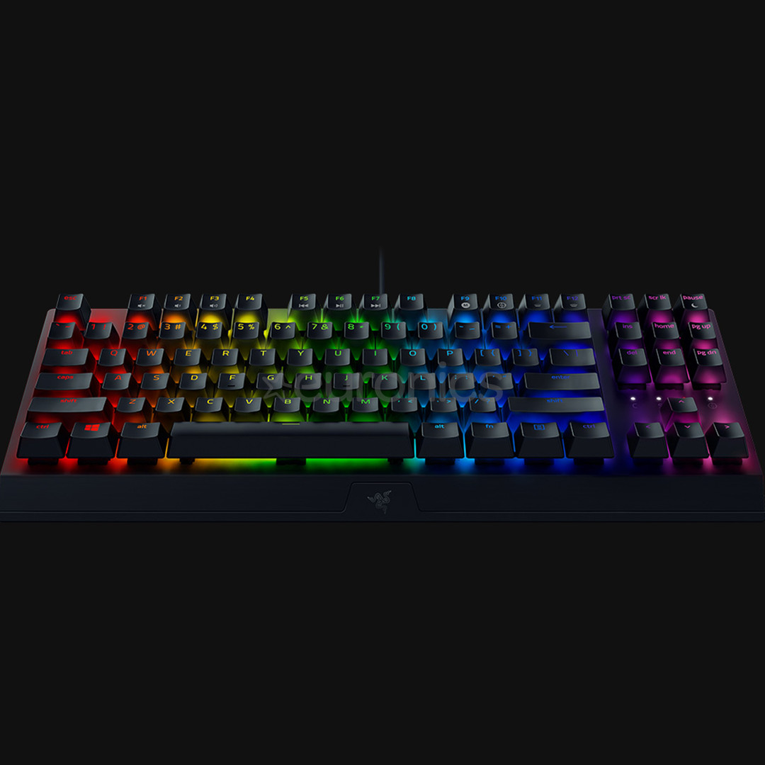 Razer BlackWidow V3 TKL Razer Green Switch, US, черный - Механическая клавиатура