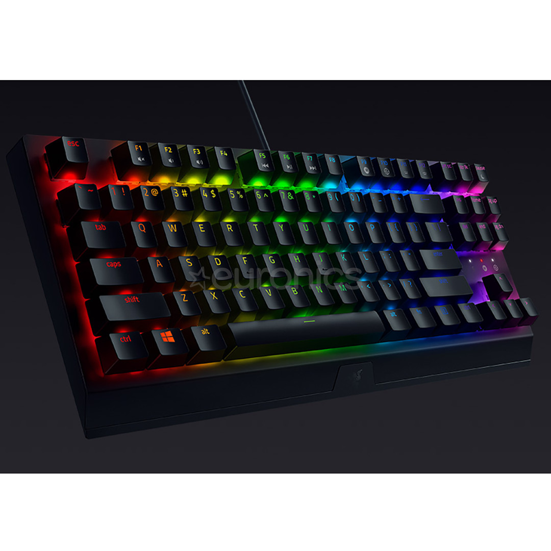 Razer BlackWidow V3 TKL Razer Green Switch, US, черный - Механическая клавиатура