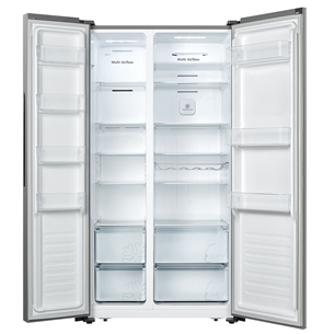 Hisense, NoFrost, SuperFreeze, 519 L, height 179 cm, silver - SBS Refrigerator