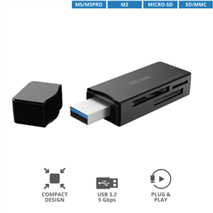 Memory card reader Trust Nanga USB 3.1