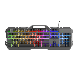 Trust GXT 853 Esca Metal Rainbow Gaming, US, black - Keyboard