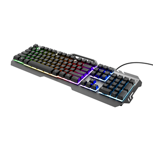 Trust GXT 853 Esca Metal Rainbow Gaming, US, black - Keyboard