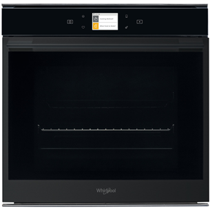 Whirlpool, pyrolytic cleaning, Cook4, 73 L, black - Built-in Oven W9OM24S1PBSS