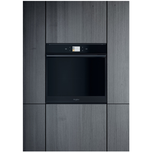 Whirlpool, pyrolytic cleaning, Cook4, 73 L, black - Built-in Oven