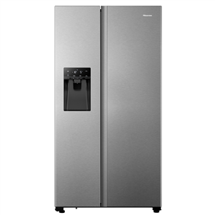 Hisense, Water & Ice Dispenser, augstums 178.7 cm, 562 L, nerūsējošā tērauda - SBS Ledusskapis