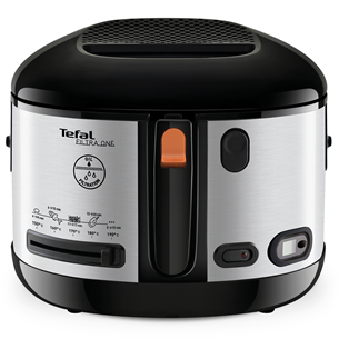 Tefal One Metal, 1900 Вт, черный/серебристый - Фритюрница