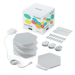 Smart lights starter kit Nanoleaf Shapes Hexagons (15 panels) NL42-6002HX-15PK