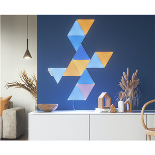 Nanoleaf Shapes Triangles, 9 paneļi, balta - Viedie gaismas paneļi