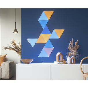 Nanoleaf Shapes Triangles, 9 paneļi, balta - Viedie gaismas paneļi