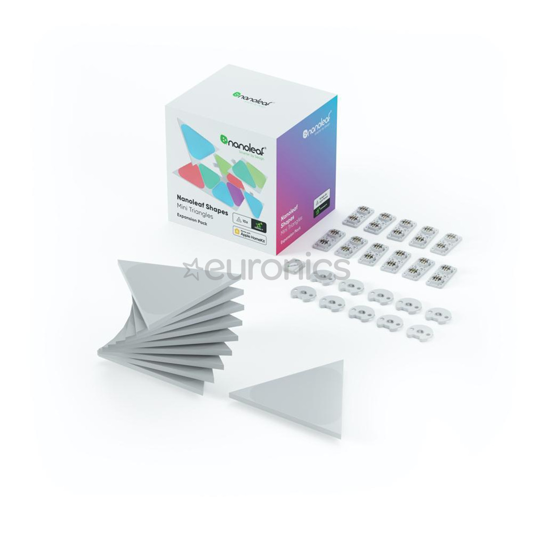 Nanoleaf Shapes Triangles mini, 10 панелей, белый - Дополнительный комплект умных светильников