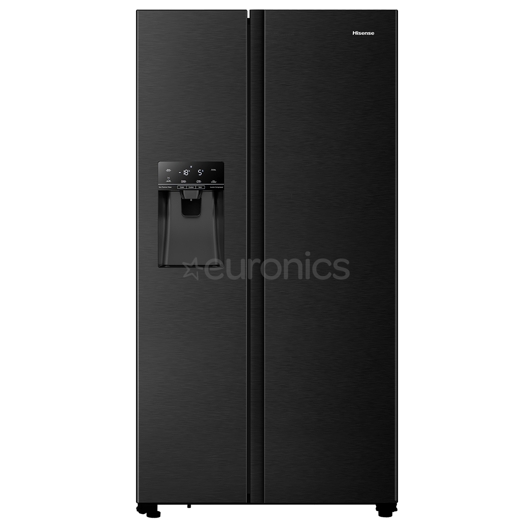 Hisense, Water & Ice Dispenser, augstums 178.6 cm, 562 L, melna - SBS Ledusskapis