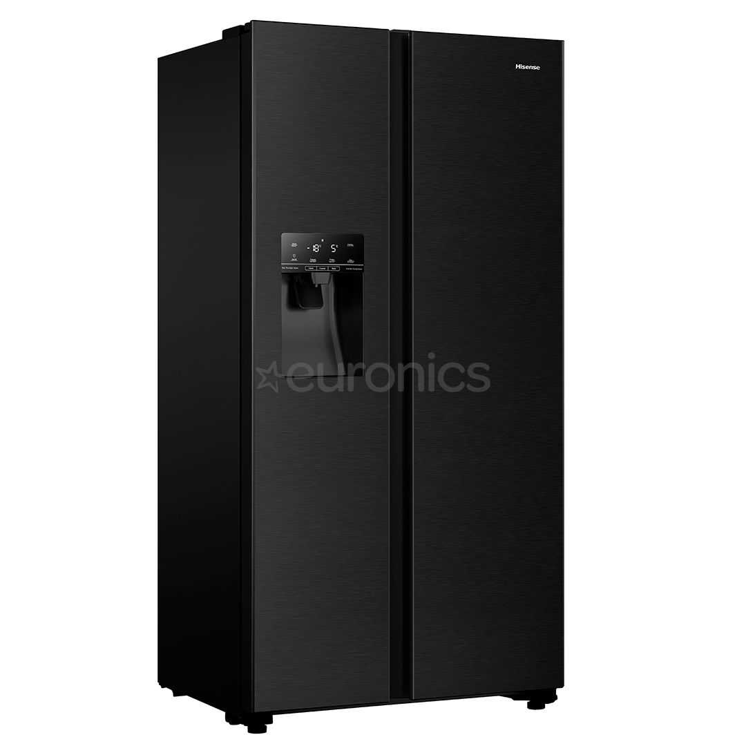 Hisense, Water & Ice Dispenser, augstums 178.6 cm, 562 L, melna - SBS Ledusskapis