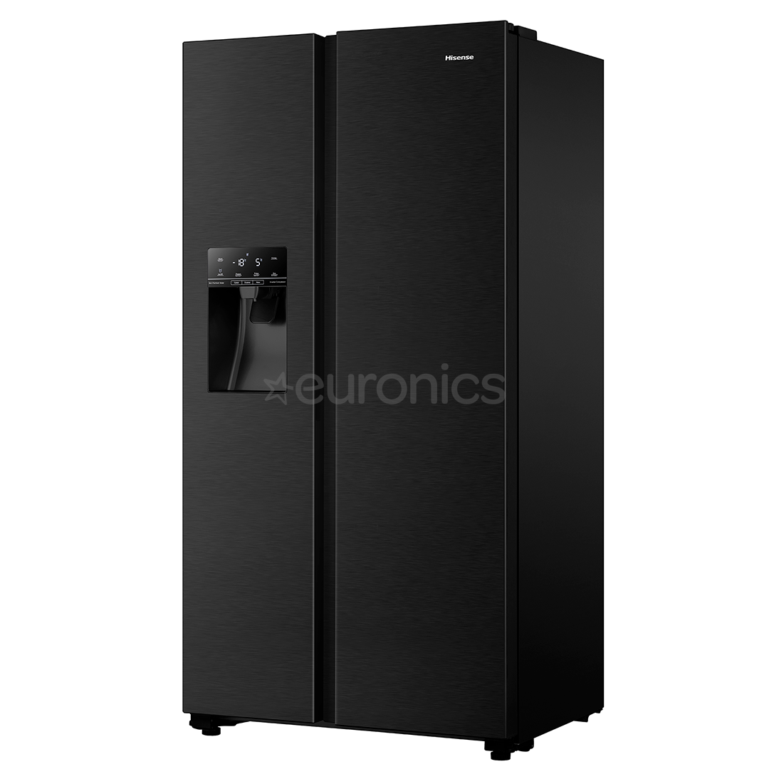 Hisense, Water & Ice Dispenser, augstums 178.6 cm, 562 L, melna - SBS Ledusskapis