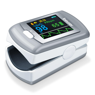 Beurer, white/grey - Pulse oximeter