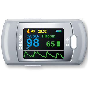 Beurer, white/grey - Pulse oximeter