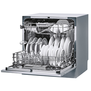Candy, 8 place settings, height 59.5 cm, compact, grey - Dishwasher