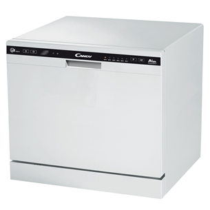 Candy, 8 place settings, height 59.5 cm, compact, white - Dishwasher CDCP8