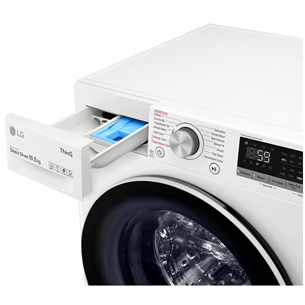 LG, SmartThinQ, 10.5 kg, depth 56.5 cm, 1400 rpm - Front Load Washing Machine