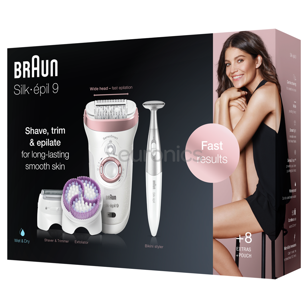 Epilators Silk-epil 9 SensoSmart, Braun