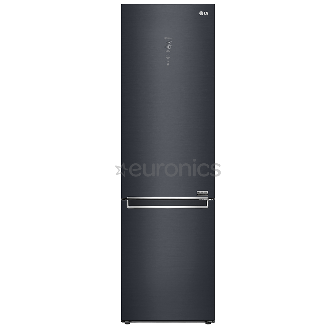 LG, augstums 203 cm, 384 L, melna - Ledusskapis