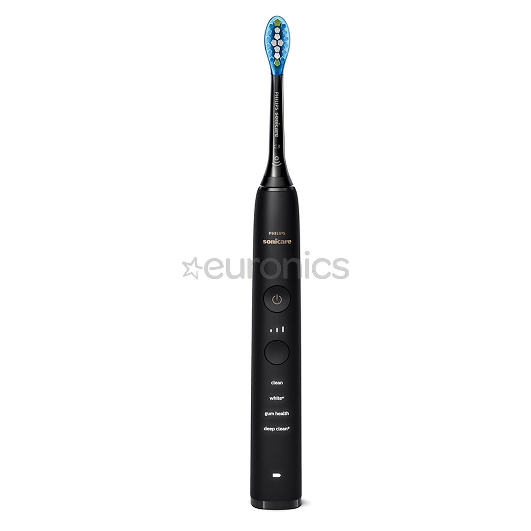 Philips Sonicare DiamondClean 9000 Sonic, 2 gab., balta/melna - Elektrisko zobu birstu komplekts
