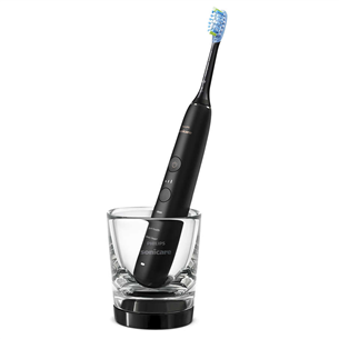 Philips Sonicare DiamondClean 9000 Sonic, 2 gab., balta/melna - Elektrisko zobu birstu komplekts