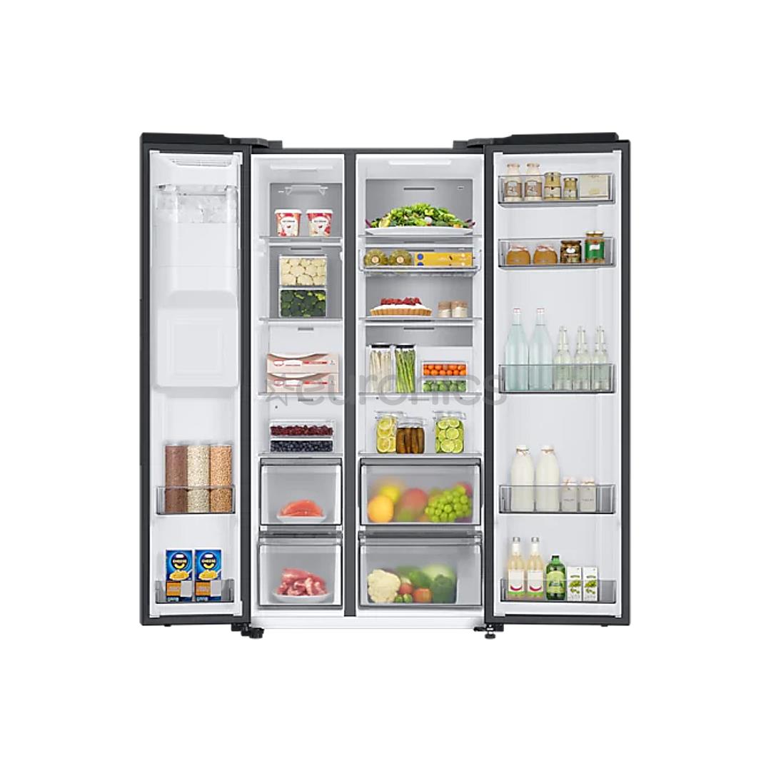 Samsung, Ice & Water Dispenser, augstums 178 cm, 634 L, melna - SBS ledusskapis