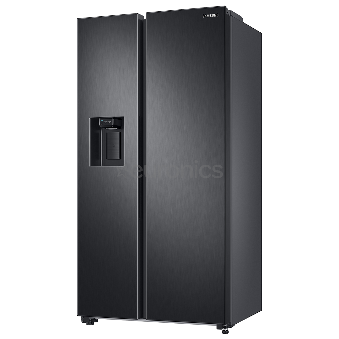 Samsung, Ice & Water Dispenser, augstums 178 cm, 634 L, melna - SBS ledusskapis
