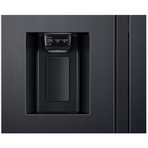 Samsung, water & ice dispenser, 634 L, height 178 cm, black - SBS Refrigerator