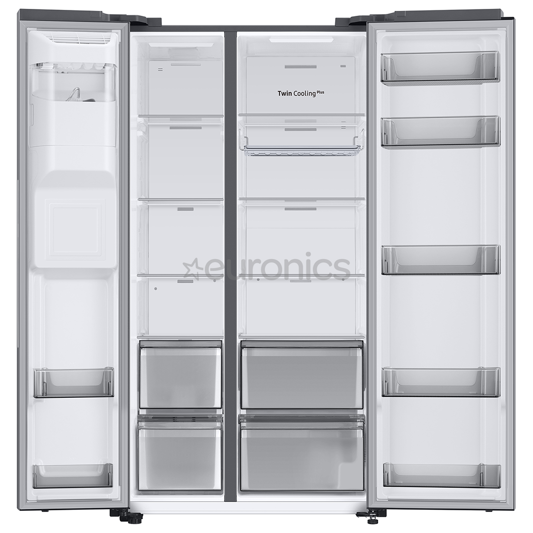 Samsung Water & Ice Dispenser, высота 178 см, 634 л, нерж. сталь - SBS-холодильник