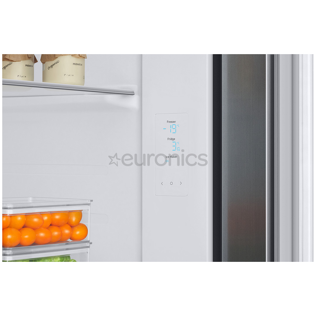 Samsung Water & Ice Dispenser, augstums 178 cm, 634 L, nerūsējošā tērauda - SBS ledusskapis