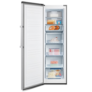 Hisense, NoFrost, 260 L, height 186 cm, inox - Freezer