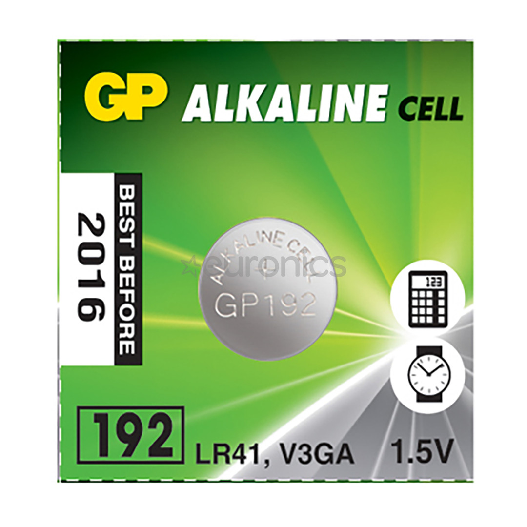 GP, LR41, 1.5 V - Baterija