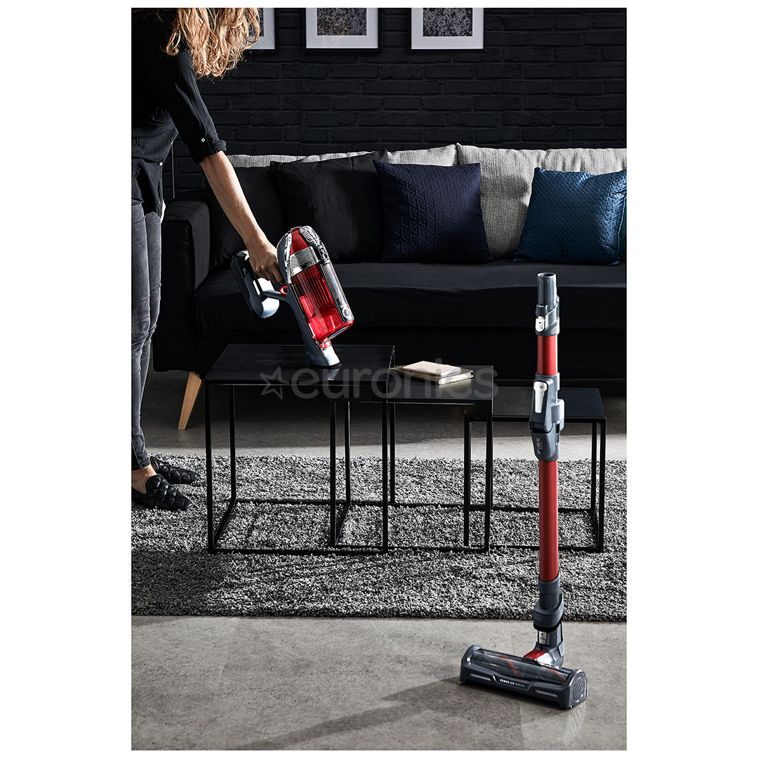 Tefal X-Force Flex 11.60 Animal Care, sarkana/melna - Bezvadu putekļu sūcējs
