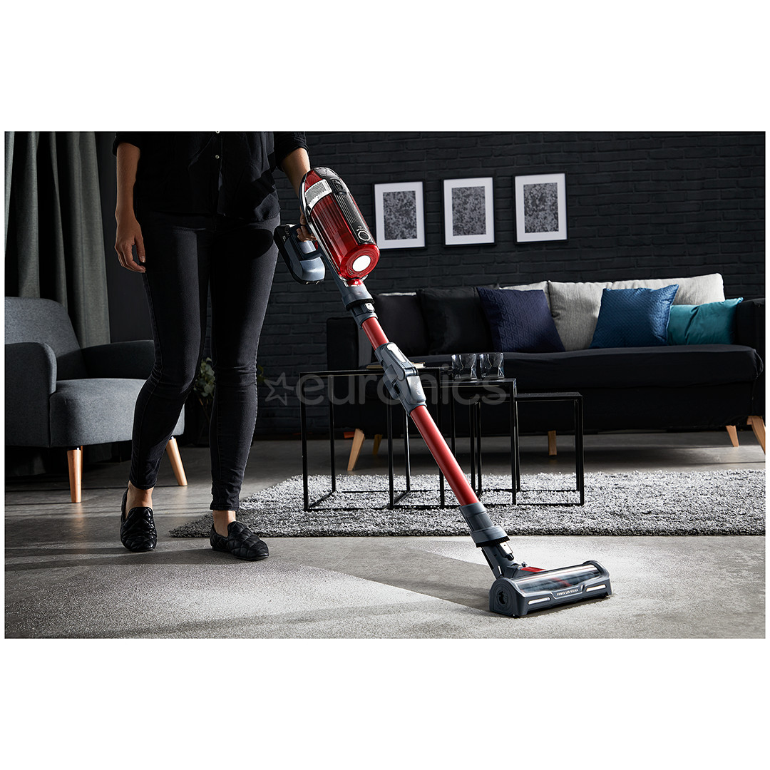 Tefal X-Force Flex 11.60 Animal Care, sarkana/melna - Bezvadu putekļu sūcējs