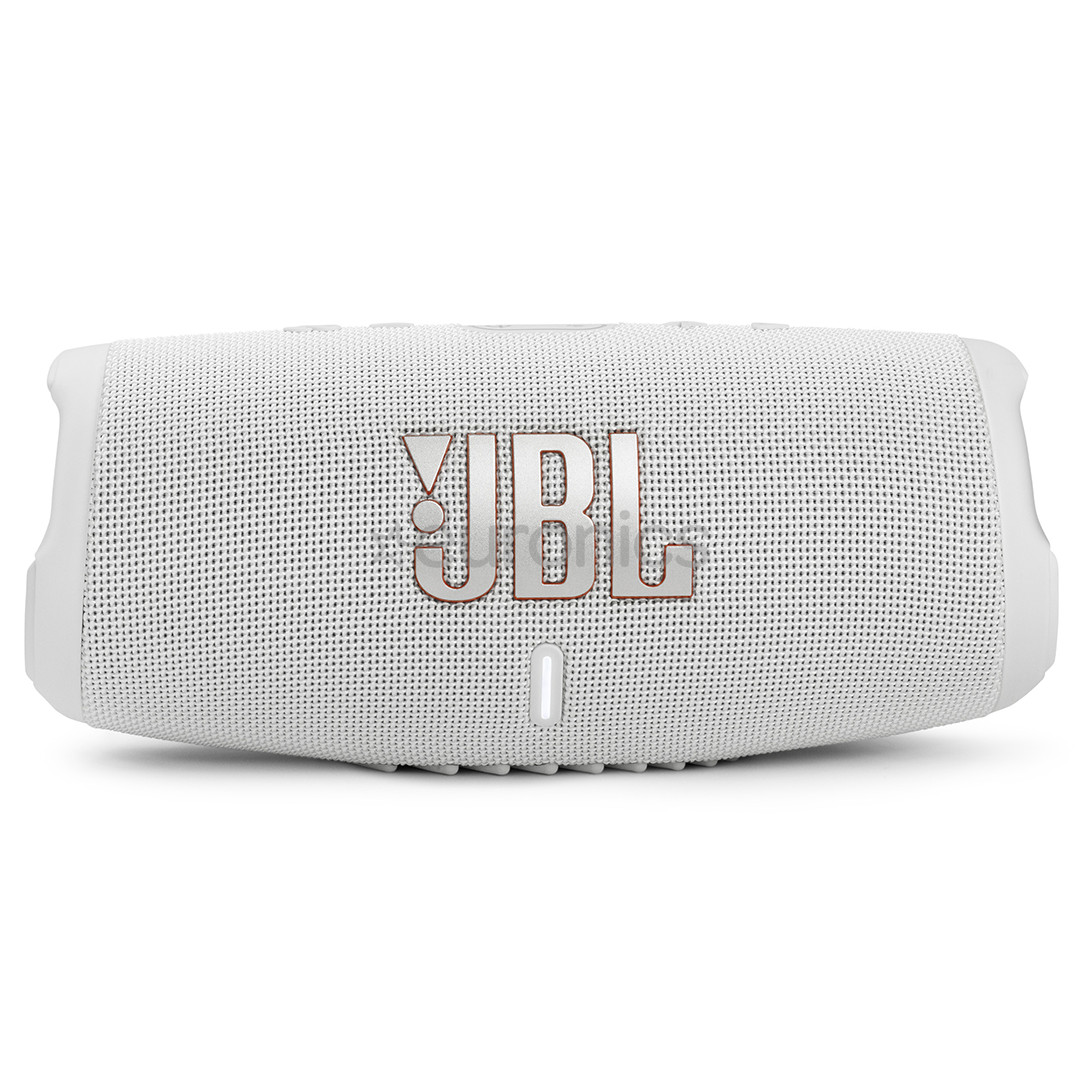 JBL Charge 5, balta - Portatīvais bezvadu skaļrunis