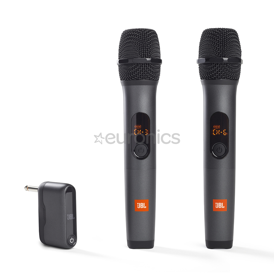 JBL, 6.3 mm, black - Two Microphones + Wireless Transmitter