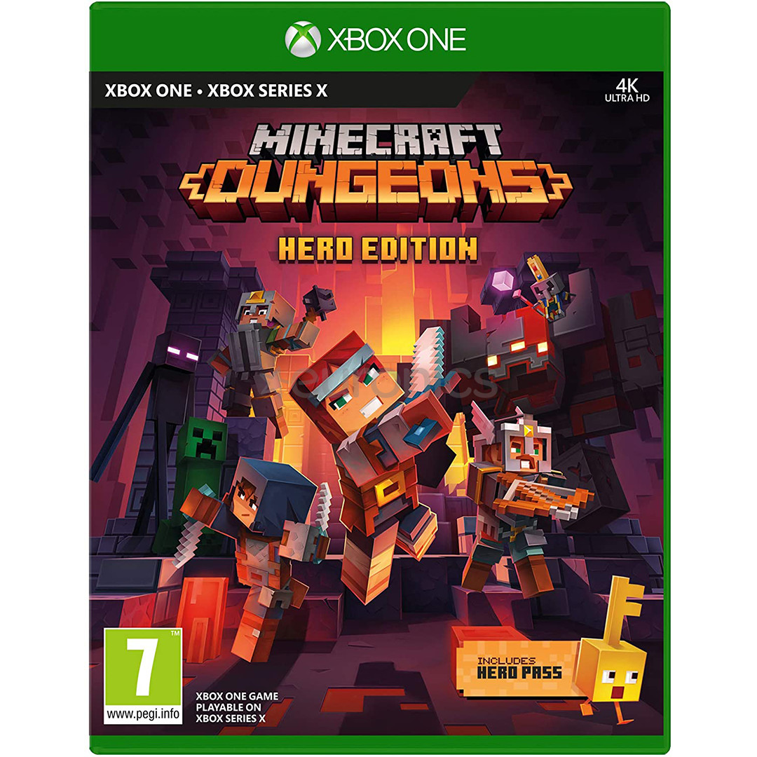 Xbox One / Series X spēle, Minecraft Dungeons Hero Edition