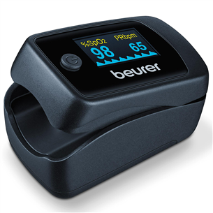 Beurer, black - Pulse oximeter PO45