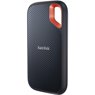 SanDisk Extreme Portable SSD V2, 500 GB, pelēka/sarkana- Ārējais SSD cietais disks SDSSDE61-500G-G25