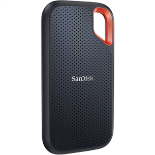 SanDisk Extreme Portable SSD V2, 500 GB, pelēka/sarkana- Ārējais SSD cietais disks