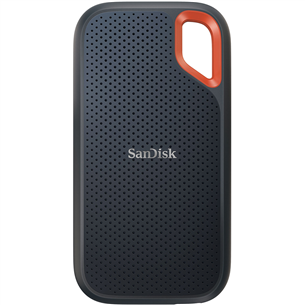 SanDisk Extreme Portable SSD V2, 500 GB, pelēka/sarkana- Ārējais SSD cietais disks