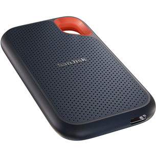 SanDisk Extreme Portable SSD V2, 500 GB, pelēka/sarkana- Ārējais SSD cietais disks