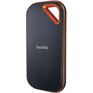 SanDisk Extreme PRO Portable SSD V2, 2 TB, pelēka / oranža - Ārējais SSD cietais disks