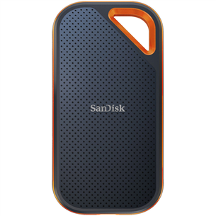 SanDisk Extreme PRO Portable SSD V2, 2 TB, pelēka / oranža - Ārējais SSD cietais disks