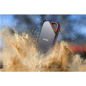 SanDisk Extreme PRO Portable SSD V2, 2 TB, pelēka / oranža - Ārējais SSD cietais disks