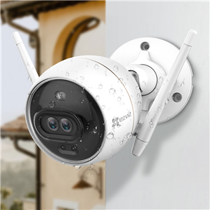 EZVIZ C3X, 2 МП, WiFi, LAN, обнаружение людей, ночной режим, белый - Уличная камера видеонаблюдения